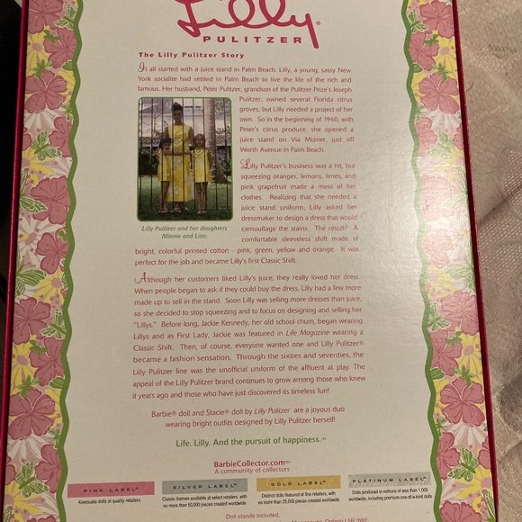 Lilly Pulitzer Barbie Doll - Picture 2 of 2